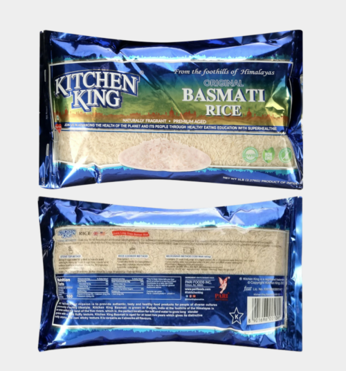 Arroz Basmati Kitchen King Original, 5 Lbs Bag