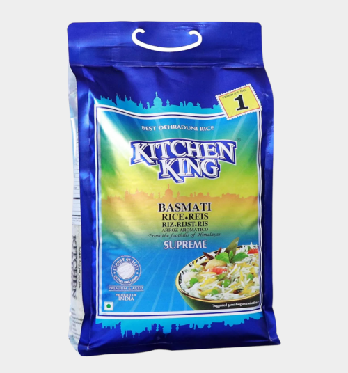 Arroz Basmati Kitchen King Supreme, 10lbs bag