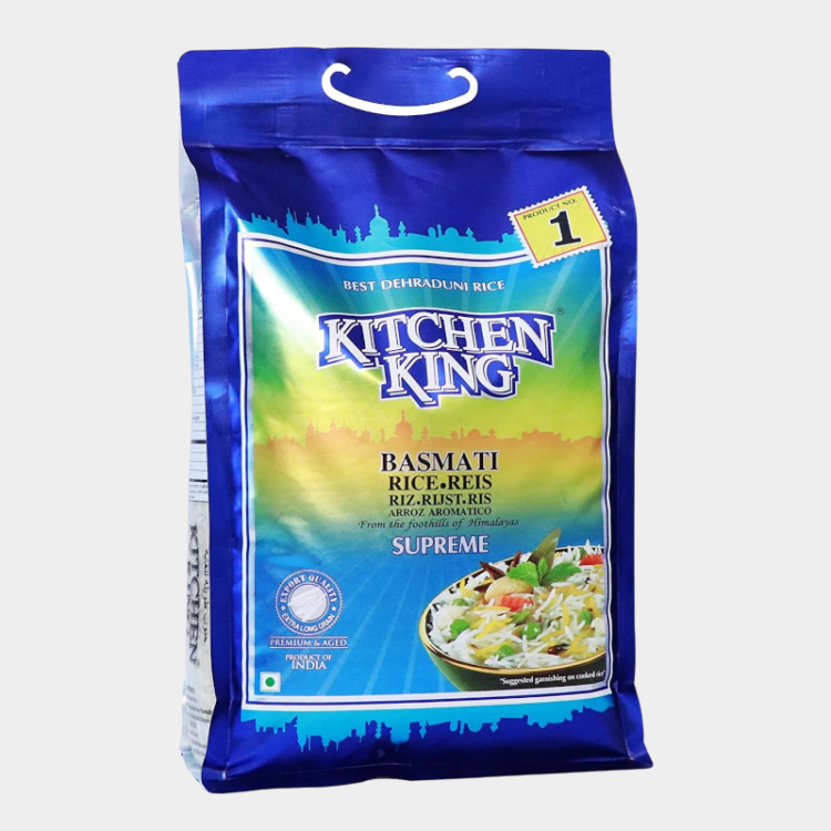 Arroz Basmati Kitchen King Supreme, 10lbs bag