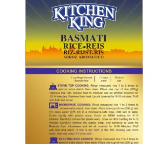 Arroz Kitchen Basmati King Suprema, 20Lb Bag